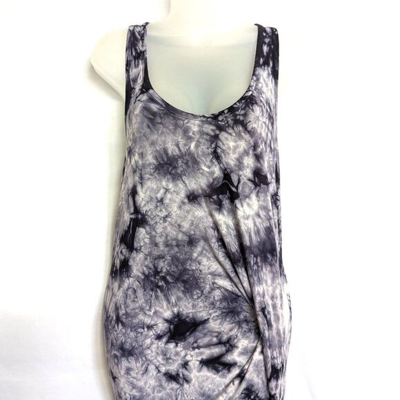 Young Fabulous & Broke Nono Nova Wash Size S Purple Gray Tie Dye Maxi Dress - Picture 2 of 13